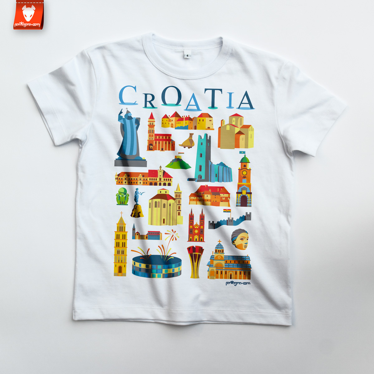 croatia-gradovi-djecja-majica